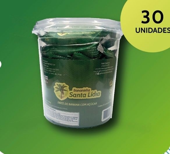 Bananinha Cristalizada ( doce de banana ) Pot 1 kg