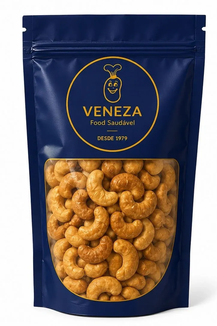 Castanha de Caju Torrada com Sal (Veneza Food Saudável) 10x200 gramas - Caixa