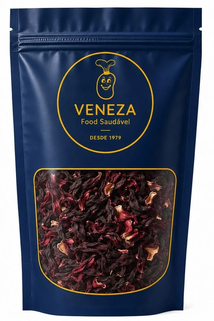 Chá Hibisco Flor  ( Veneza Food Saudável) 10x60 gramas - Caixa