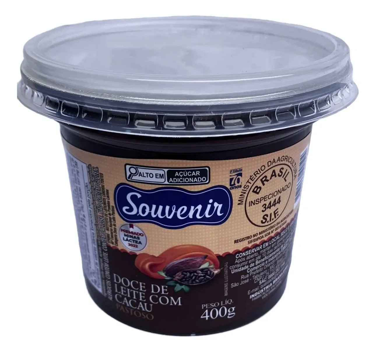 DOCE DE LEITE C/CACAU SOUVENIR 12x400GR - CAIXA