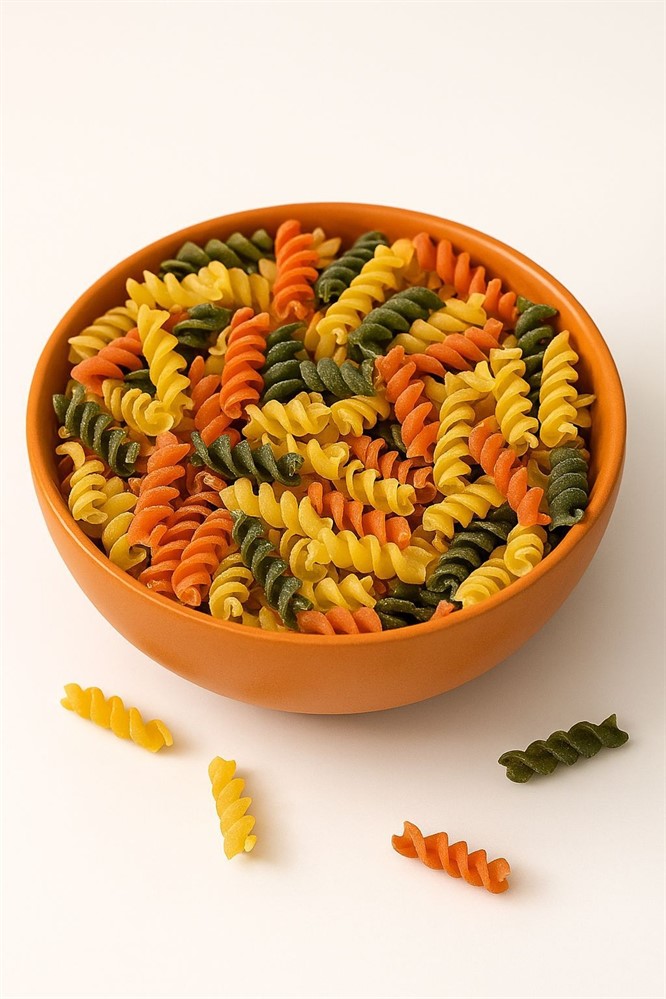 Macarrão Semola Espiral Tricolor - Saco - 5 Kg