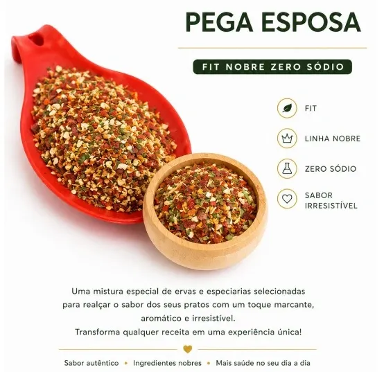 TEMPERO FIT NOBRE PEGA ESPOSA 10KG - SACA - (ZERO SODIO)