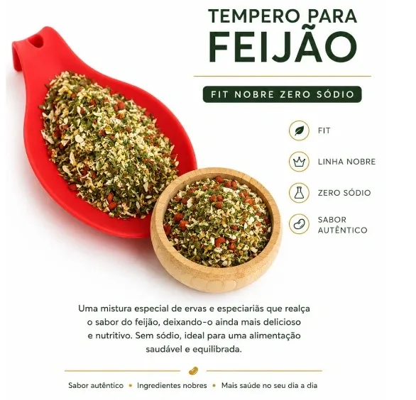 TEMPERO FIT NOBRE P/FEIJÃO 10KG - SACA - (ZERO SODIO)
