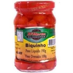 Pimenta biquinho (garrafa 190g)