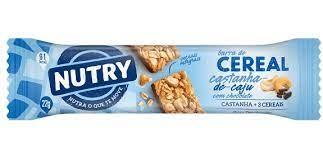 Barra de cereal castanha de caju com chocolate 22g nutry