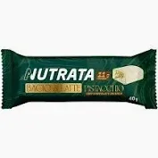 Barra de pistacchio com chocolate branco 40g