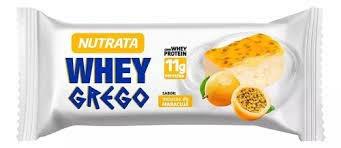 Barra de proteina whey grego maracujá 40g nutrata
