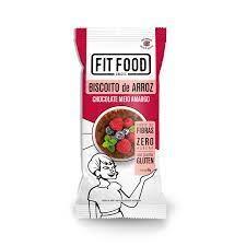 Biscoito de arroz chocolate meio amargo 60g fit food