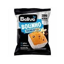 Bolinho baunilha com gotas de chocolate zero açúcar 40g belive