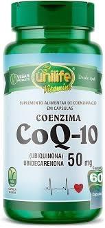 Coenzima coq10 100mg unilife 60 cápsulas