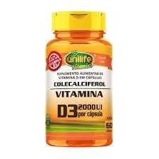 Colecalciferol d3 470mg unilife 60 cápsulas