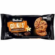 Cookies baunilha e chocolate 80g belive