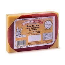 Doce de leite com goiabada em tablete 400g docesuai
