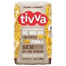 Macarrão de massa de milho tipo fusilli com quinoa 500g tivva