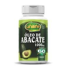 Óleo de abacate 1000mg unilife 60 cápsulas