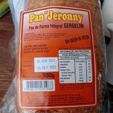 Pão de forma integral gergelim zero açúcar 500g