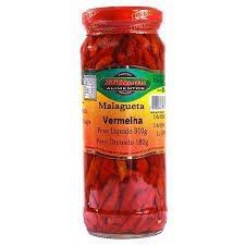 Pimenta malagueta vermelha 310g dhorta