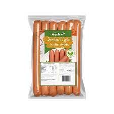 Salsicha de grão de bico vegana   vegabom
