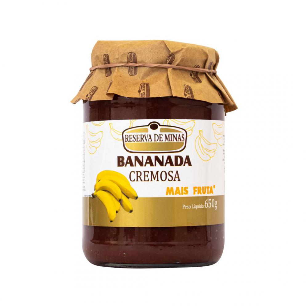 Bananada cremosa mais fruta 650g