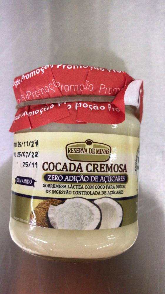 Cocada cremosa zero açucar