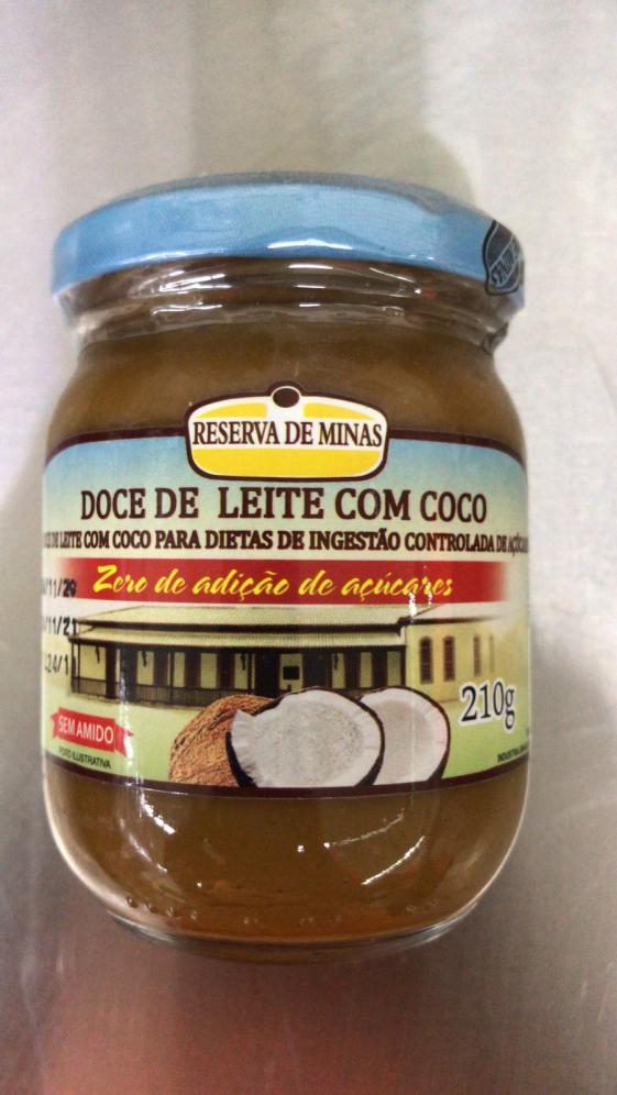 Doce de leite com coco zero açúcar 210g