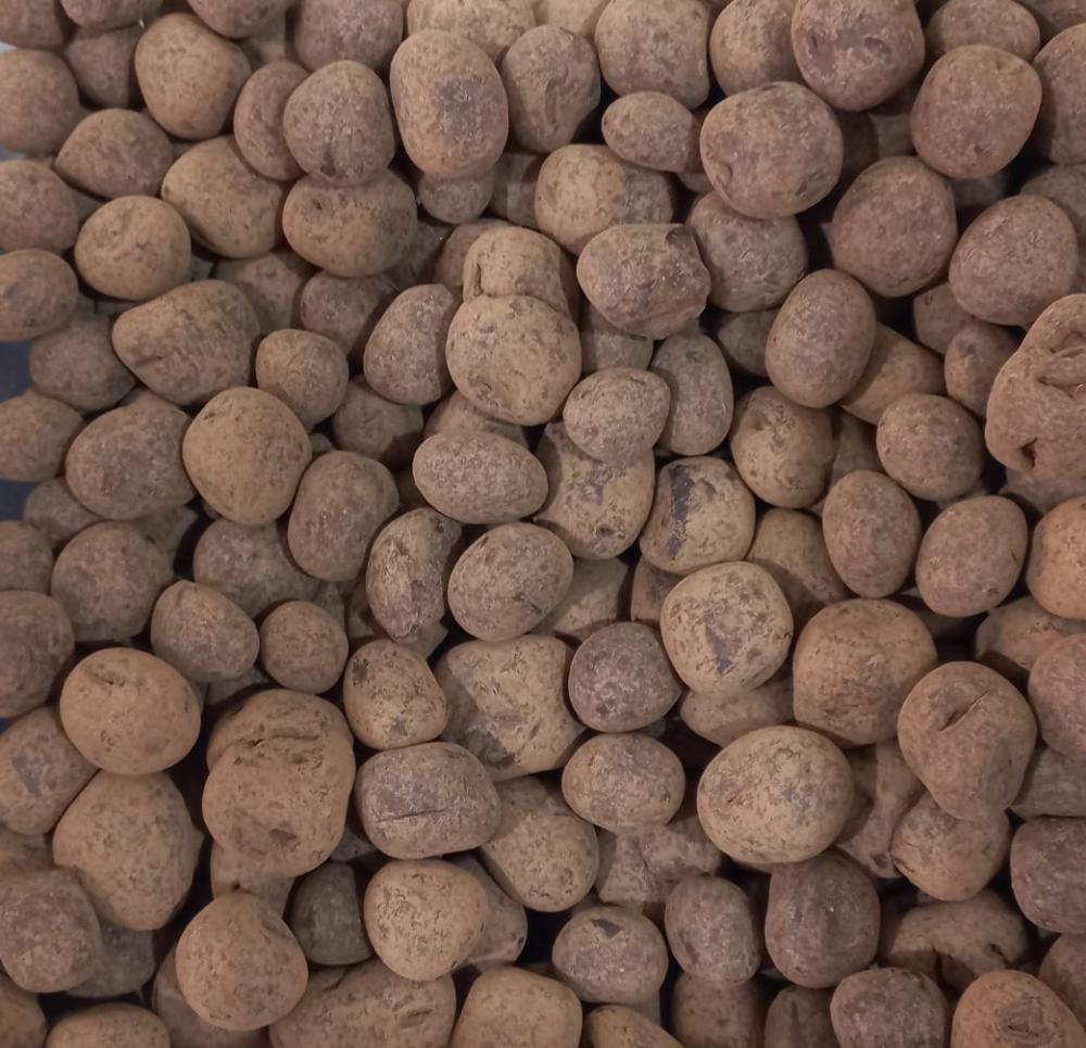 Drageado de banana com cacao belga