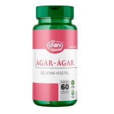 Ágar-ágar 600mg unilife 60 cápsulas