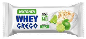Barra de proteina whey grego tirta de limão 40g nutrata