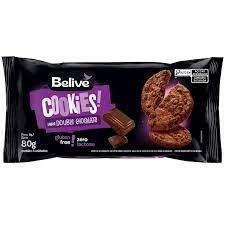 Cookies double chocolate 80g belive