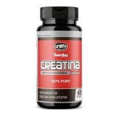 Creatina monohidratada 720mg unilife 60 cápsulas