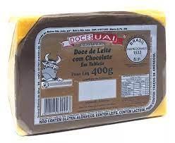 Doce de leite com chocolate tablete 400g docesuai