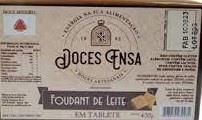 Doce de leite foudant em tablete 400g doces ensa