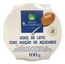 Doce de leite zero adição de açucar
