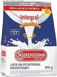 Leite em pó integral instantâneo 800g