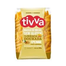 Macarrão de massa de milho tipo penne com linhaça 500g tivva