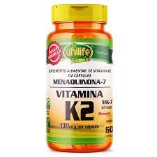 Menaquinona-7 k2 500mg unilife 60 cápsulas