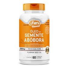 Óleo de semente de abóbora 1000mg unilife 60 cápsulas