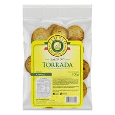 Torrada salgada sabor cebola