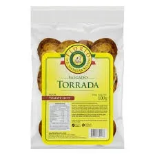Torrada salgada sabor tomate seco