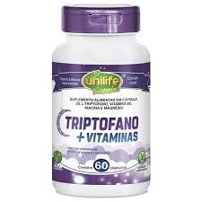 Triptofano vitaminas 400mg unilife 60 cápsulas