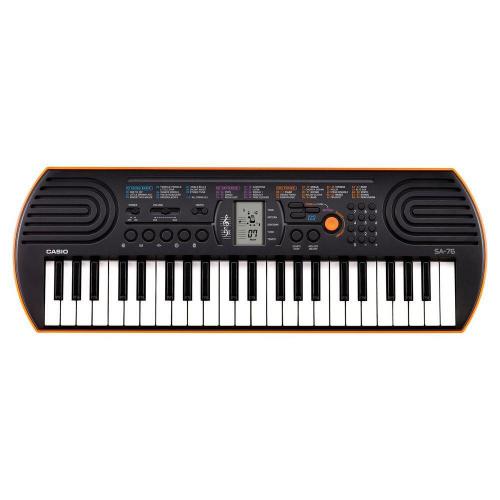 Teclado Musical Infantil Casio Sa76 Laranja