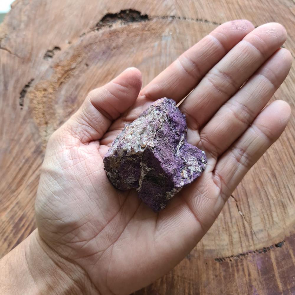 Pedra Purpurita Bruta 100% Natural - Segurança e Confiança