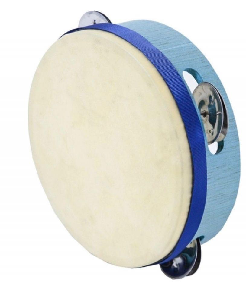 Pandeiro 25 cm PVC e platinela - Vibratom