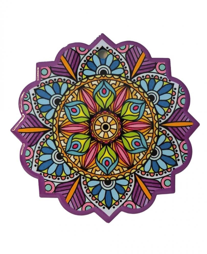 Mandala Flor de Lótus Porcelana Colorida