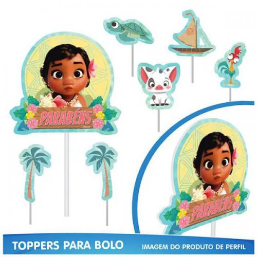 Kit Festa Fácil Só Um Bolinho Moana Baby Piffer