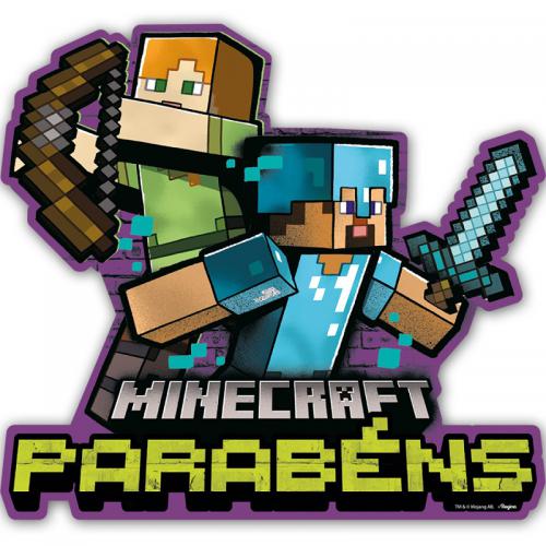 Bolo minecraft feminino  Bolo minecraft, Bolo, Parabéns