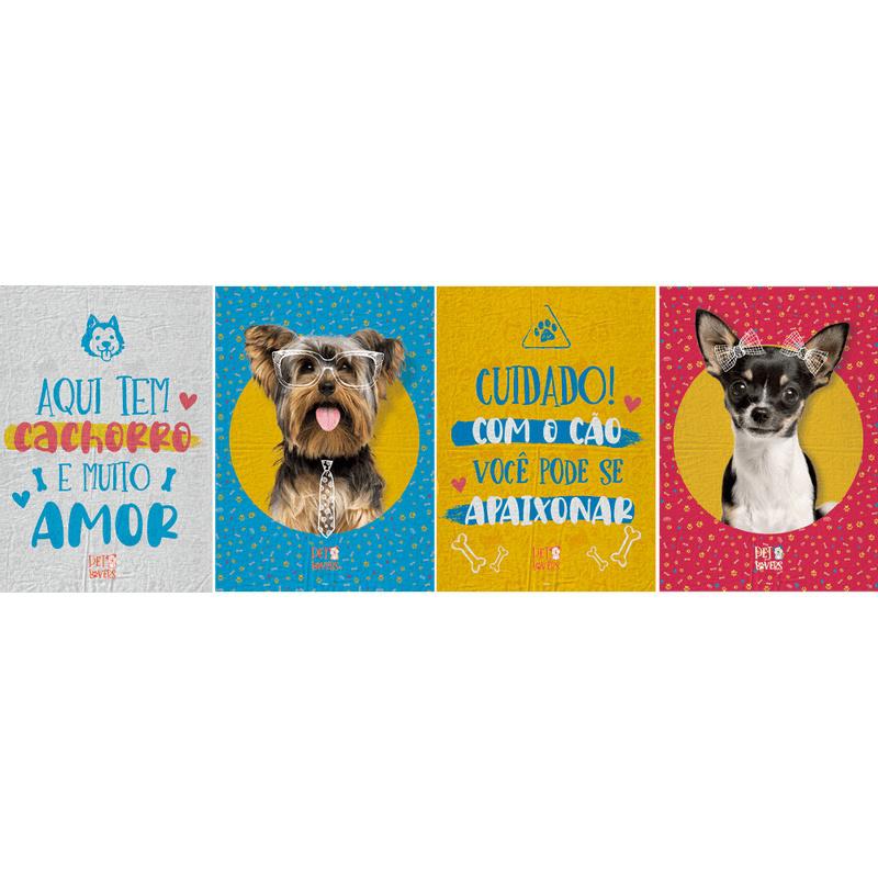 cartaz-decorativo-pet-lovers-cachorro-c-4-unid