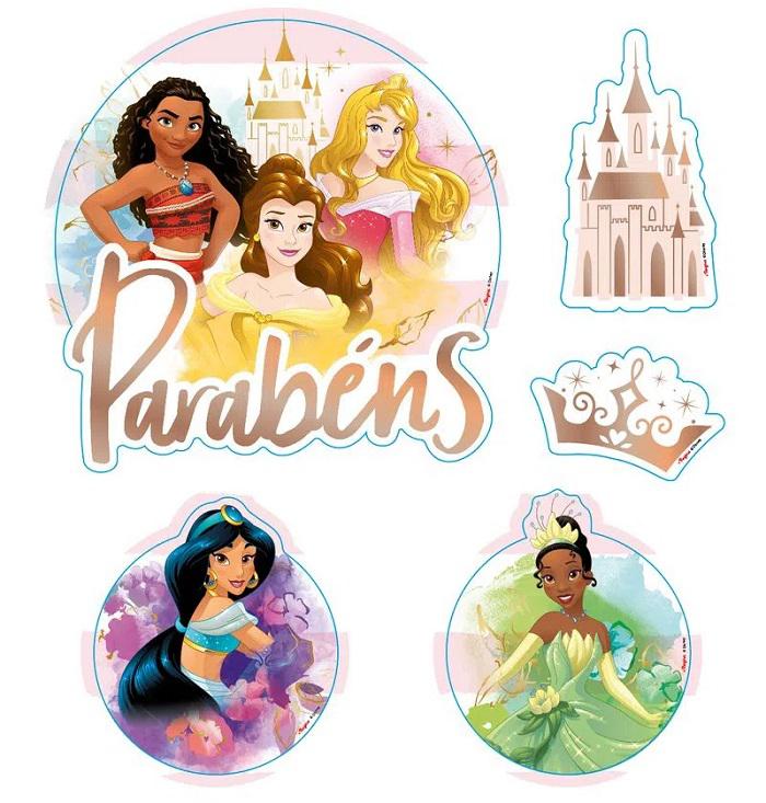 Decoração de Bolo Princesas Disney Regina Festas