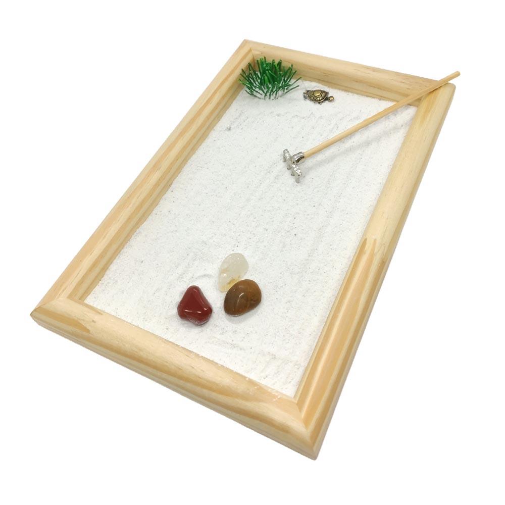 Jardim Japonês Zen Feng Shui 25 cm Marfim Lazer e Decoração