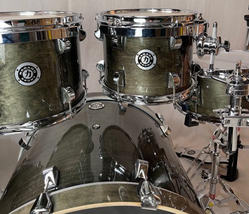 Bateria Nagano Concert Full Laqcuer Series Black Mist 10/12/14/16